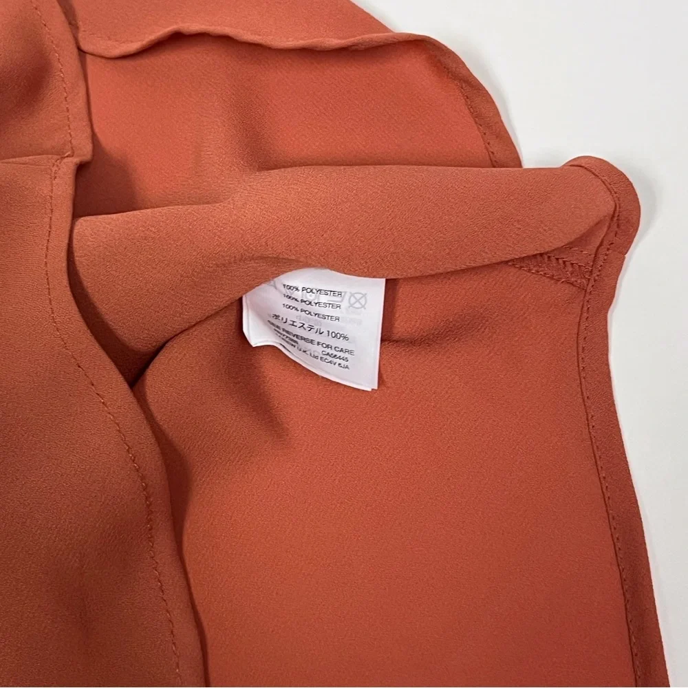 J. Crew ladder trim drapey sleeveless top in sunbaked clay size 0